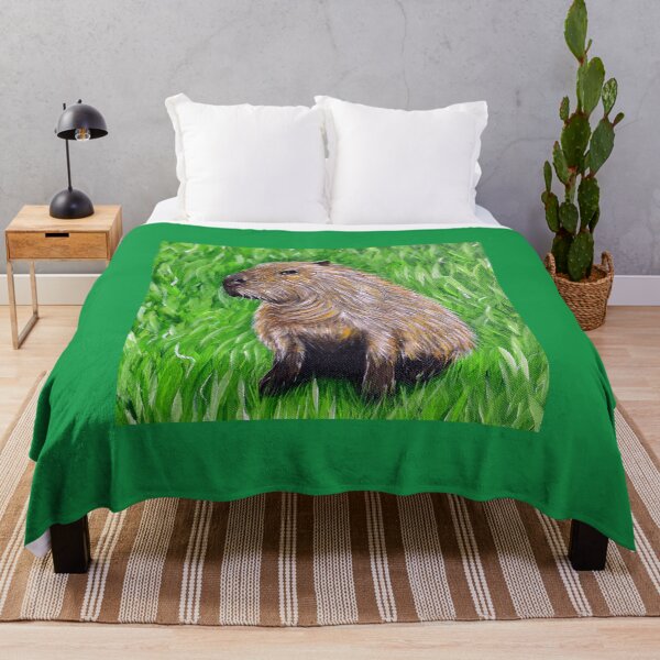 Item preview, Capybara Painting designed and sold by Art by Kirsten Sneath.