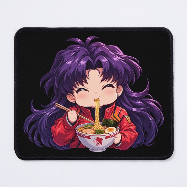 Item preview, Neon Genesis Misato Katsuragi - Chibi Ramen Kawaii designed and sold by JohnaDickerson.