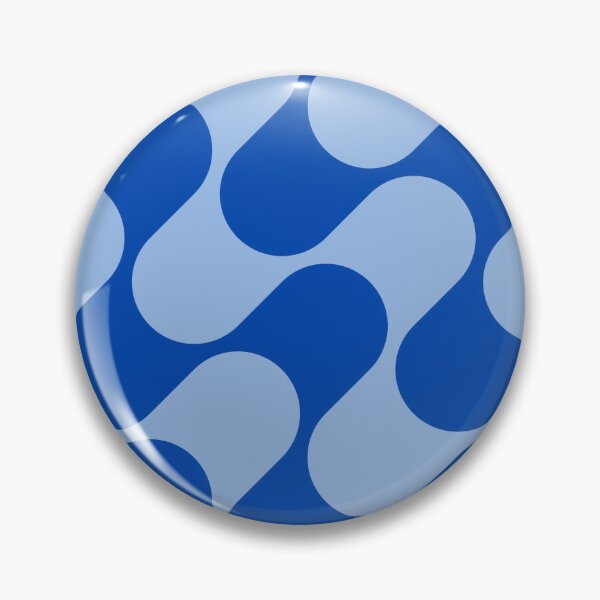 Item preview, Groovy Mod Waves – Abstract Mid-Century Ombre Pattern | Blue designed and sold by Frohyou.
