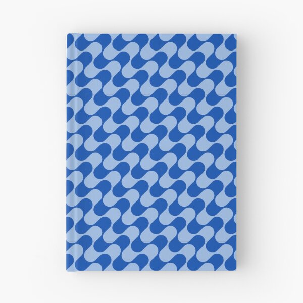 Item preview, Groovy Mod Waves – Abstract Mid-Century Ombre Pattern | Blue designed and sold by Frohyou.