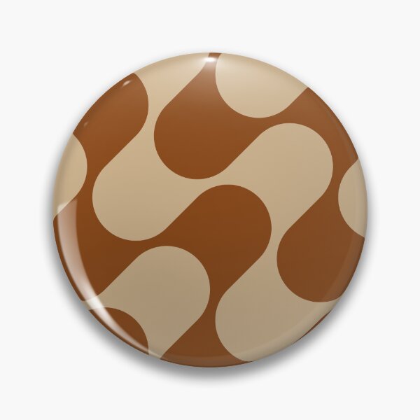 Item preview, Groovy Mod Waves – Abstract Mid-Century Ombre Pattern | Brown designed and sold by Frohyou.