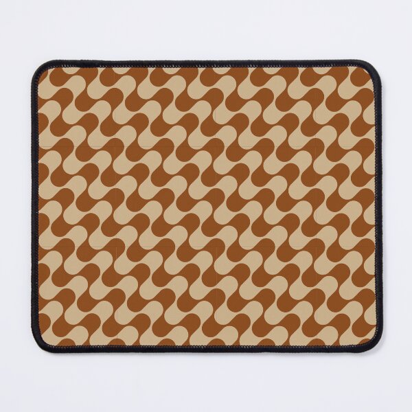 Item preview, Groovy Mod Waves – Abstract Mid-Century Ombre Pattern | Brown designed and sold by Frohyou.