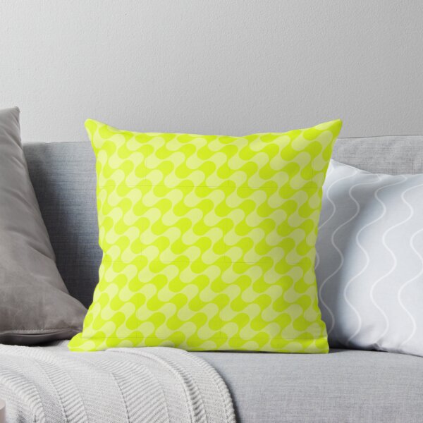 Item preview, Groovy Mod Waves – Abstract Mid-Century Ombre Pattern | Chartreuse designed and sold by Frohyou.