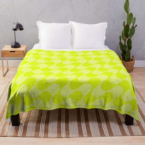 Item preview, Groovy Mod Waves – Abstract Mid-Century Ombre Pattern | Chartreuse designed and sold by Frohyou.