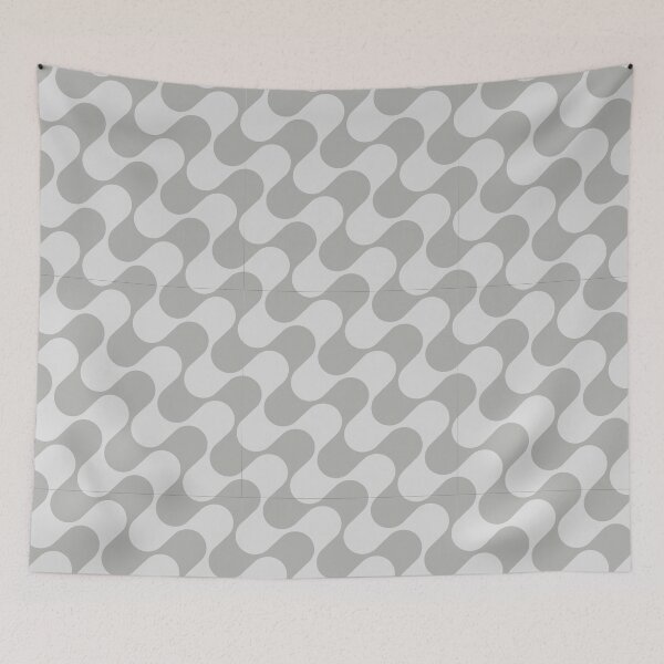 Item preview, Groovy Mod Waves – Abstract Mid-Century Ombre Pattern | Gray designed and sold by Frohyou.