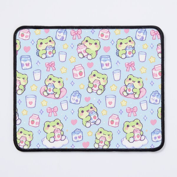 Item preview, Kawaii Frog Milk Carton Pattern designed and sold by Soft Berry Studio.