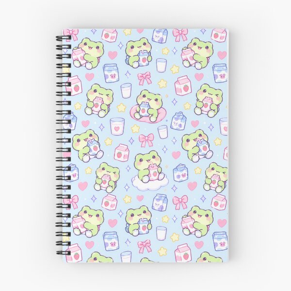 Item preview, Kawaii Frog Milk Carton Pattern designed and sold by Soft Berry Studio.