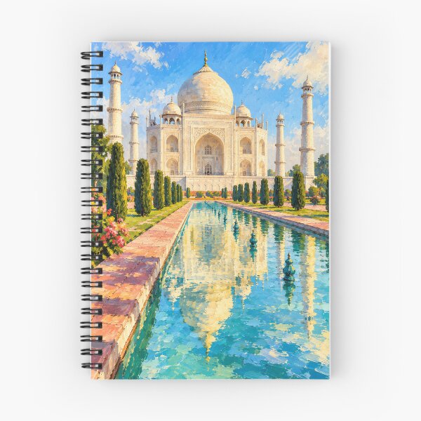 Artikelvorschau, Kunst im Stil der Taj-Mahal-Malerei – Spiegelung in Agra, Indien entworfen und verkauft von Deepali Pathe.