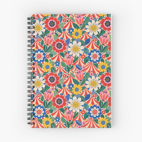 Item preview, Whimsical Circus Floral Repeat Pattern designed and sold by Inkworksbyshery.