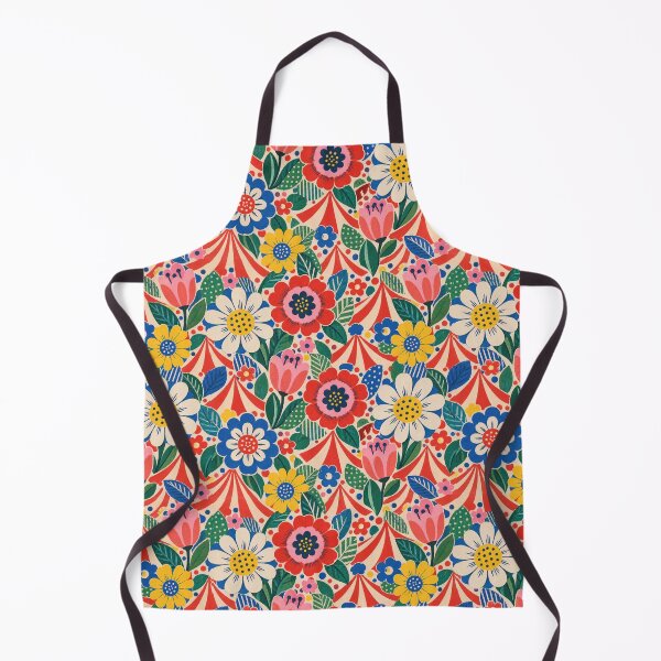 Item preview, Whimsical Circus Floral Repeat Pattern designed and sold by Inkworksbyshery.