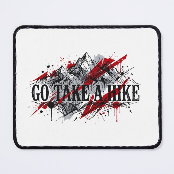 Item preview, Go Take a Hike Trash‑Polka Mountain Adventure Design designed and sold by GabeMountainArt.
