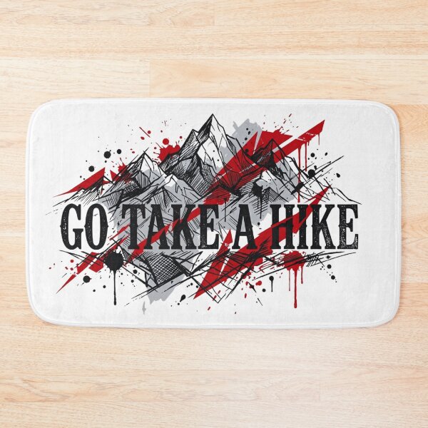 Item preview, Go Take a Hike Trash‑Polka Mountain Adventure Design designed and sold by GabeMountainArt.