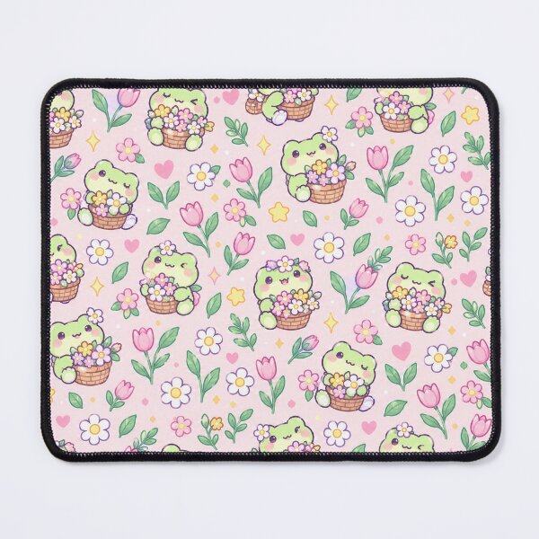 Item preview, Kawaii Frog Flower Basket Pattern designed and sold by Soft Berry Studio.