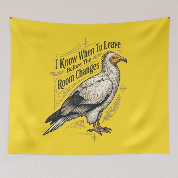 Item preview, Egyptian Vulture - I Know When To Leave Before The Room Changes designed and sold by Max Store.