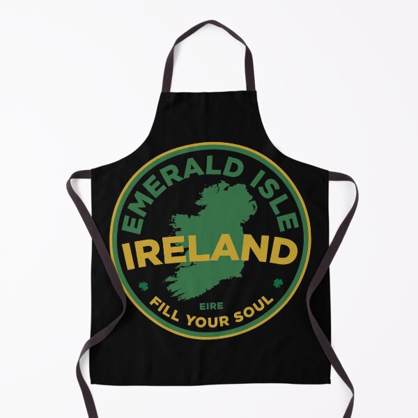 Item preview, Emerald Isle Ireland Map Badge Vintage Irish Travel Stamp Design with Eire & Shamrocks designed and sold by HYPNK.