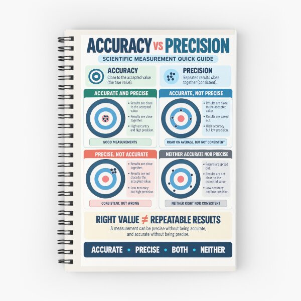 Item preview, Accuracy vs Precision Poster – Scientific Measurement Classroom Guide designed and sold by astersgraphics.