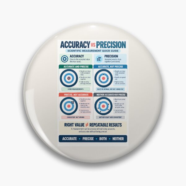 Item preview, Accuracy vs Precision Poster – Scientific Measurement Classroom Guide designed and sold by astersgraphics.