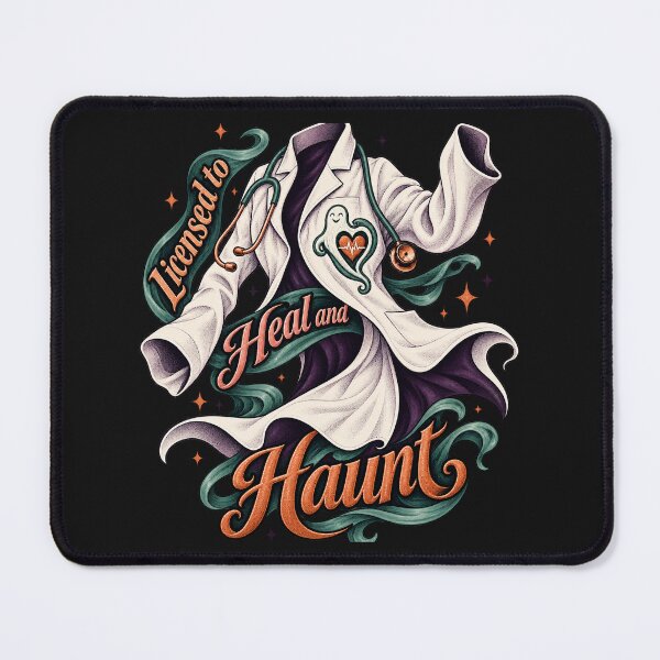 Item preview, Licensed to Heal and Haunt doctor Halloween designed and sold by JollyNib.