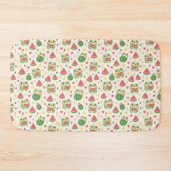 Item preview, Kawaii Frog Watermelon Pattern designed and sold by Soft Berry Studio.
