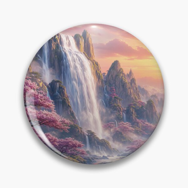 Item preview, Waterfalls and Cherry Blossoms designed and sold by Awakening Heart.