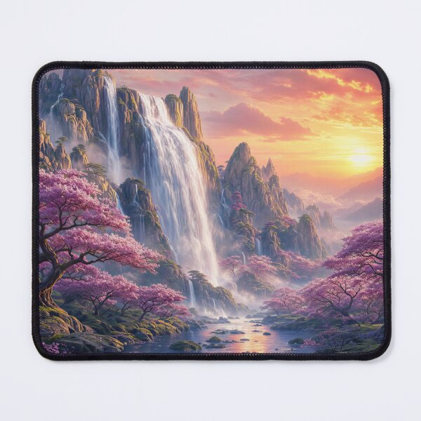 Item preview, Waterfalls and Cherry Blossoms designed and sold by Awakening Heart.
