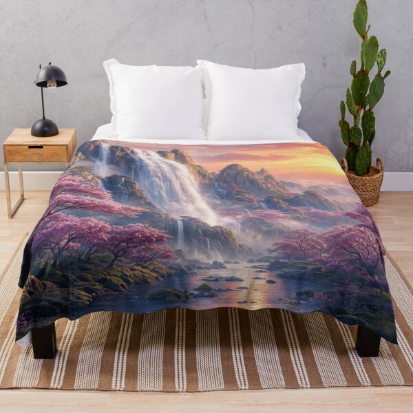 Item preview, Waterfalls and Cherry Blossoms designed and sold by Awakening Heart.