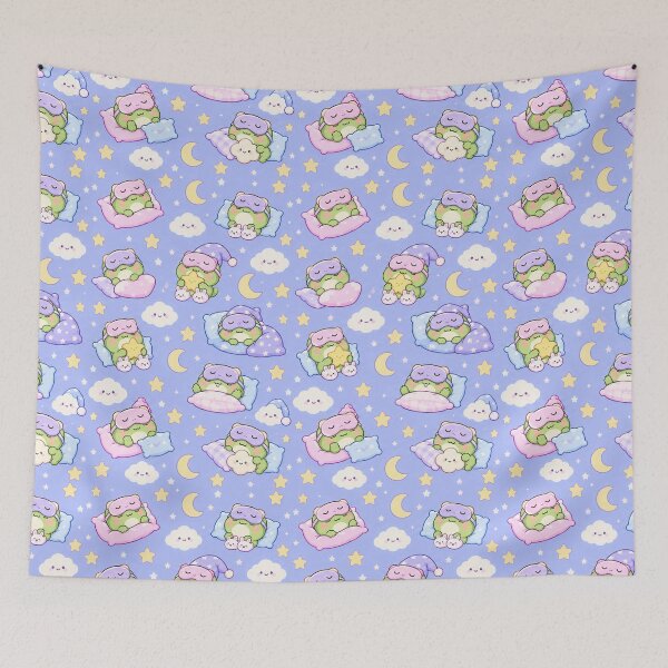 Item preview, Kawaii Frog Sleep Mask Pattern designed and sold by Soft Berry Studio.
