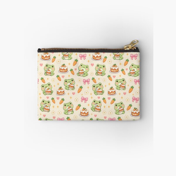 Item preview, Kawaii Frog Carrot Cake Pattern designed and sold by Soft Berry Studio.