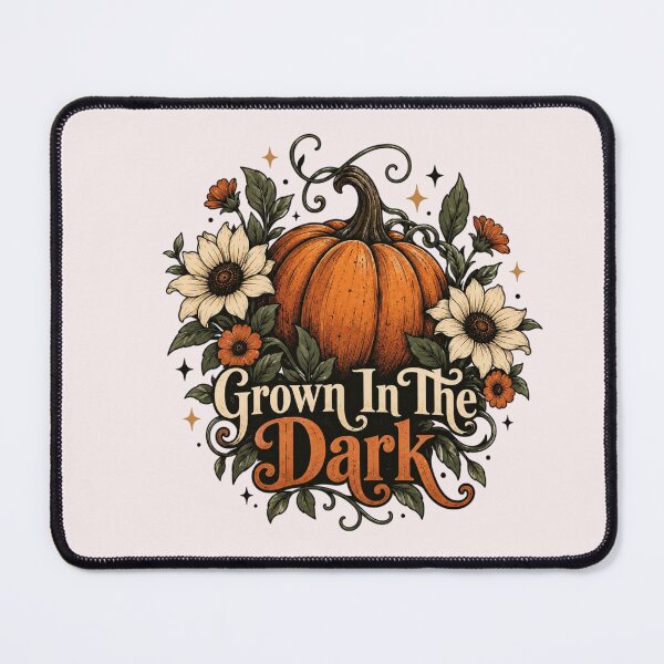 Item preview, Grown In The Dark Vintage Pumpkin Floral Halloween Design designed and sold by Sanika arts .