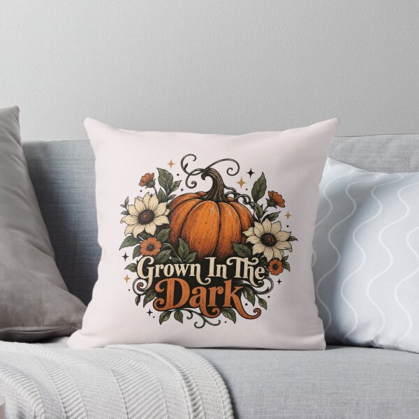 Item preview, Grown In The Dark Vintage Pumpkin Floral Halloween Design designed and sold by Sanika arts .