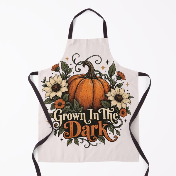 Item preview, Grown In The Dark Vintage Pumpkin Floral Halloween Design designed and sold by Sanika arts .