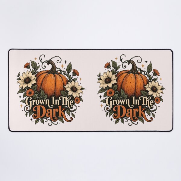 Item preview, Grown In The Dark Vintage Pumpkin Floral Halloween Design designed and sold by Sanika arts .