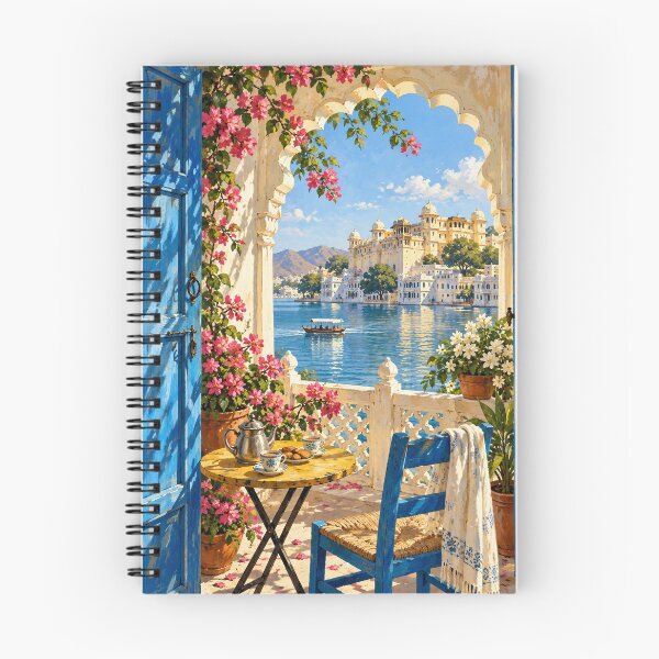 Item preview, Udaipur Lake Pichola Painting – City Palace Rajasthan India Art designed and sold by Deepali Pathe.