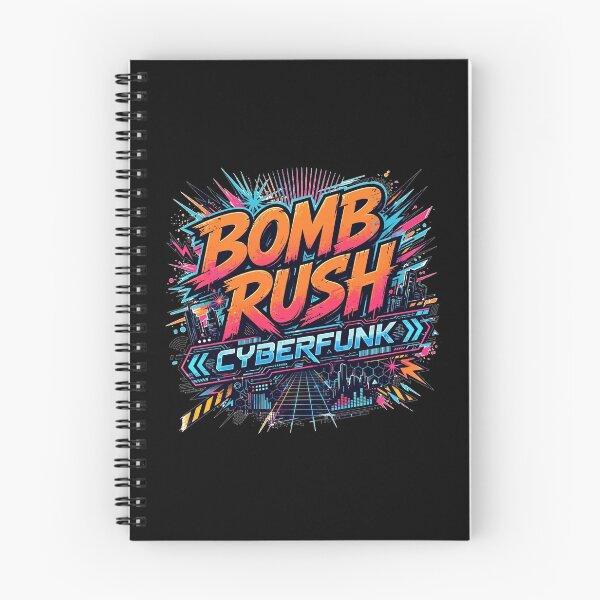 Item preview, Bomb Rush Cyberfunk Neon Graffiti Street Art designed and sold by NABDSTUDIO.