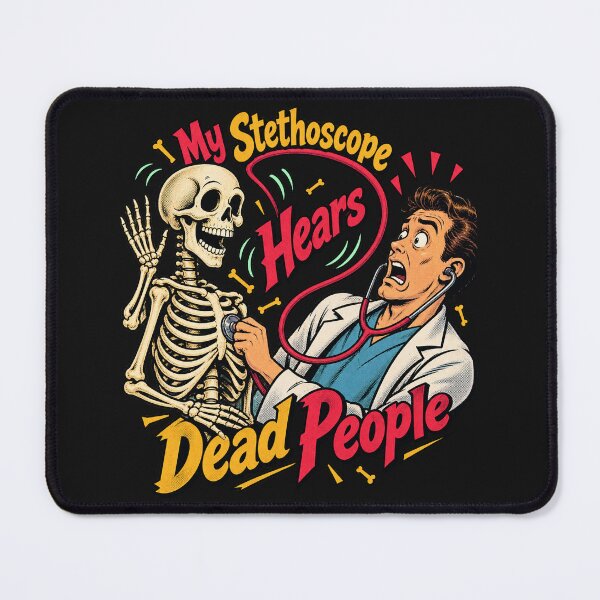Item preview, My Stethoscope Hears Dead People doctor Halloween designed and sold by JollyNib.