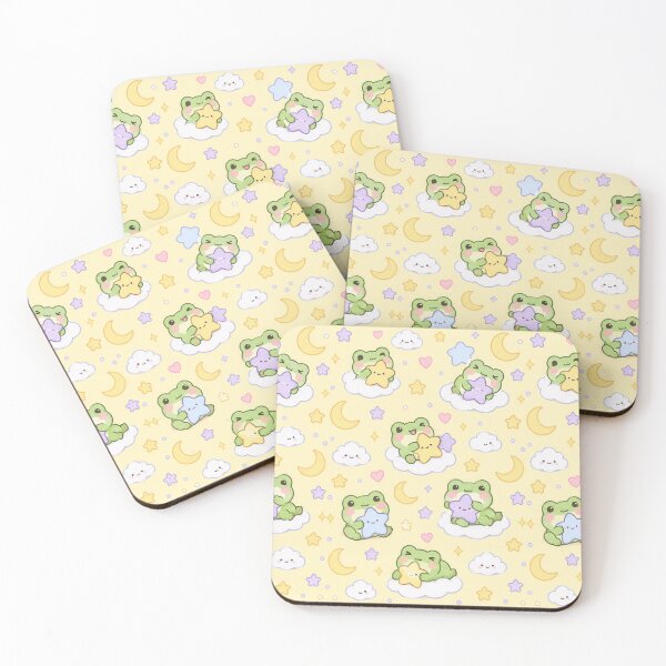 Item preview, Kawaii Frog Star Pillow Pattern designed and sold by Soft Berry Studio.