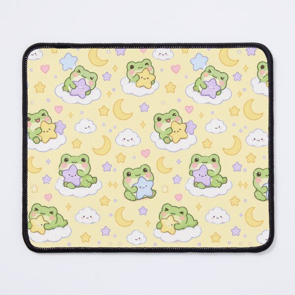 Item preview, Kawaii Frog Star Pillow Pattern designed and sold by Soft Berry Studio.