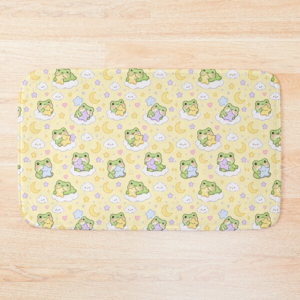Item preview, Kawaii Frog Star Pillow Pattern designed and sold by Soft Berry Studio.