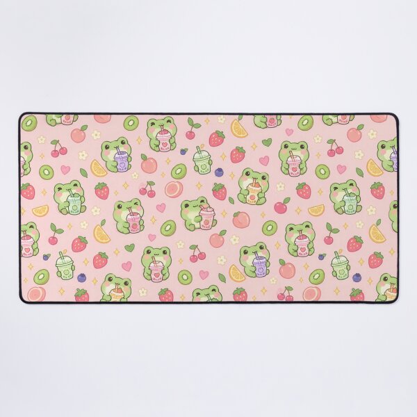 Item preview, Kawaii Frog Smoothie Pattern designed and sold by Soft Berry Studio.