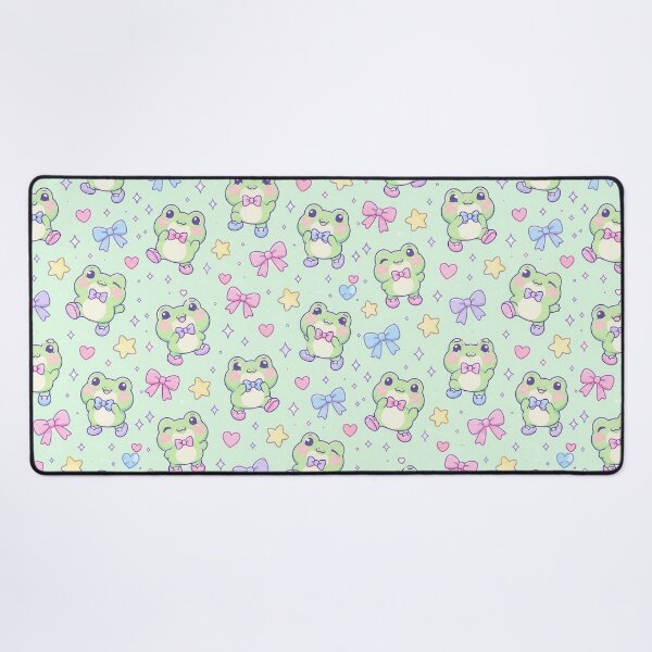 Item preview, Kawaii Frog Bow Tie Pattern designed and sold by Soft Berry Studio.