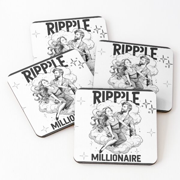 Item preview, XRP millionaire to the moon designed and sold by RoseAIArtRhythm.