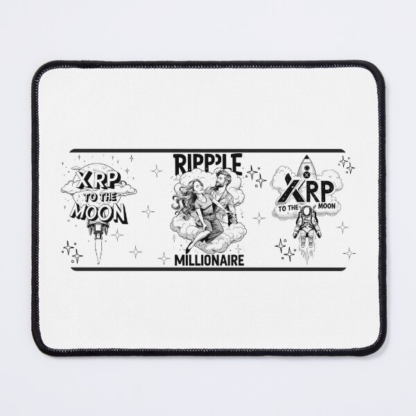 Item preview, XRP millionaire to the moon designed and sold by RoseAIArtRhythm.