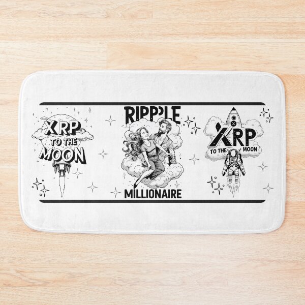 Item preview, XRP millionaire to the moon designed and sold by RoseAIArtRhythm.