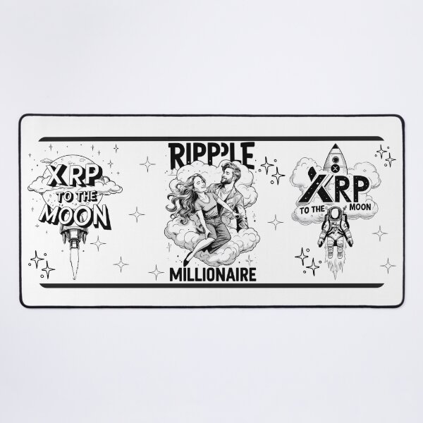 Item preview, XRP millionaire to the moon designed and sold by RoseAIArtRhythm.