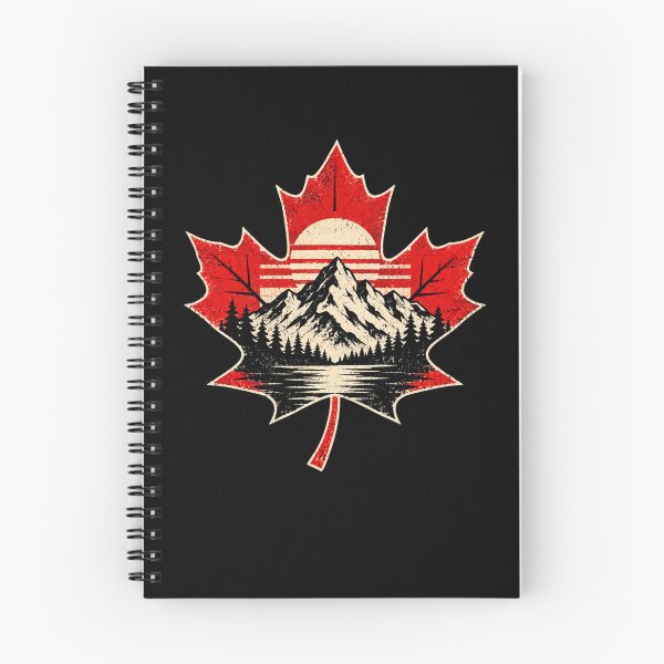 Item preview, Vintage Canadian Maple Leaf Mountain Wilderness Retro  designed and sold by Moizento.