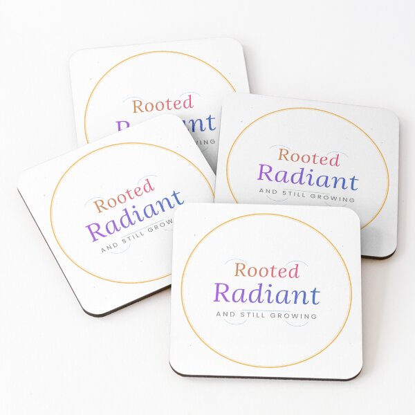 Item preview, Rooted and Radiant Colorful Inspirational Growth Quote Design designed and sold by Mega-Shopping.