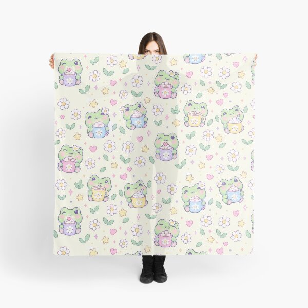 Item preview, Kawaii Frog Daisy Mug Pattern designed and sold by Soft Berry Studio.