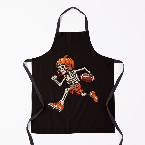 Item preview, Halloween Skeleton Football Player Pumpkin Helmet Sports Humor designed and sold by ImeldaSparks.
