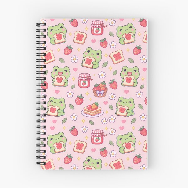 Item preview, Kawaii Frog Jam Toast Pattern designed and sold by Soft Berry Studio.