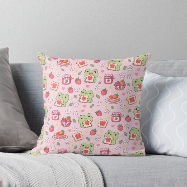 Item preview, Kawaii Frog Jam Toast Pattern designed and sold by Soft Berry Studio.